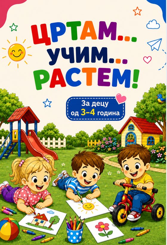 Цртам… Учим… Растем! — за децу од 3 до 4 године
